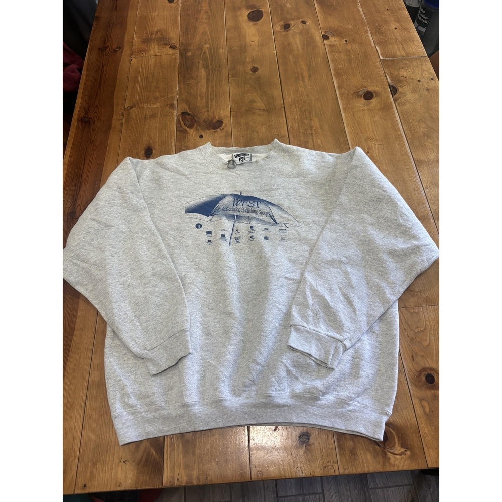 Vintage Lee Mens XL Gray Crewneck Sweatshirt WEST International Marketing Group